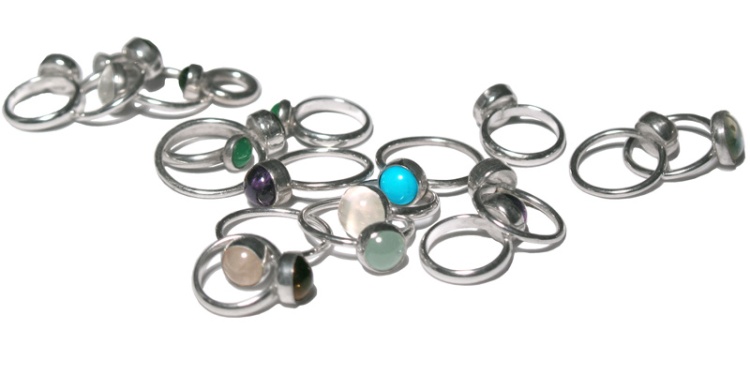 jewelry ring pile